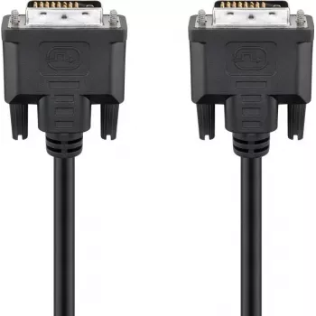 Wentronic goobay DVI-D Dual Link kaapeli 0,5m musta peukaloruuvit 93295