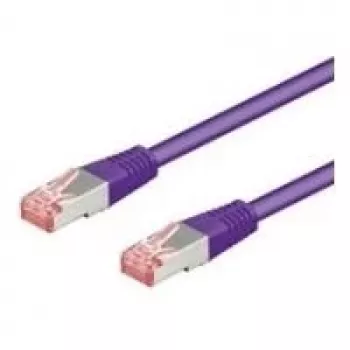 Wentronic Goobay CAT 6 patch-kaapeli, S/FTP (PiMF), violetti, 15 m - LSZH halogeeniton, kupari 93538
