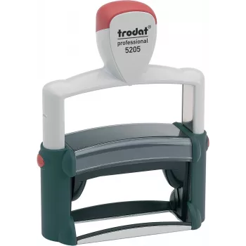 Trodat Professional 5205 itsemustautuva tekstileima, 6 riviä, 66 x 22 mm, musta leimatyyny sisältyy