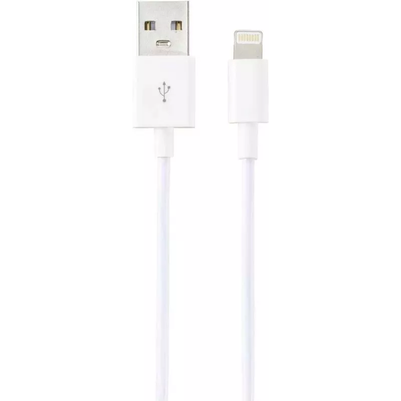 Renkforce USB 2.0 USB-A - Apple Lightning kaapeli 1 m valkoinen matt RF-5724084