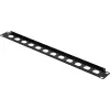 Renkforce 19 tuuman 1U 12-porttisen kytkentäpaneelin etulevy XLR/USB/BNC-liittimille, musta (RF-7116962)