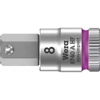 Wera 05003339001 Zyklop 3/8 tuuman kuusikulma hylsyavain 8x28 mm pidätystoiminnolla