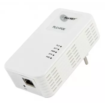 ALLNET ALL1681203-CH Powerline 1200 Mbps Gigabit PoE+ silta integroidulla pistorasialla