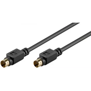 Goobay AVK 157 S-Video-kaapeli 1m pistoke-pistoke musta 50057