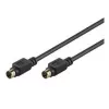 Goobay AVK 157 S-Video-kaapeli 1m pistoke-pistoke musta 50057