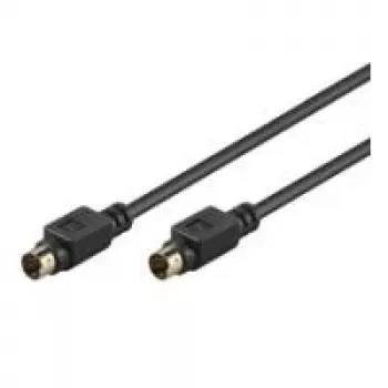 Goobay AVK 157 S-Video-kaapeli 1m pistoke-pistoke musta 50057