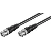 Wentronic Goobay BNC-liitäntäkaapeli, musta, 2 m - BNC-pistoke-BNC-pistoke (50086)