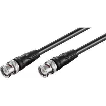 Wentronic Goobay BNC-liitäntäkaapeli, musta, 2 m - BNC-pistoke-BNC-pistoke (50086)