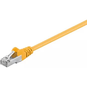 Wentronic Goobay CAT 5e -verkkokaapeli, F/UTP, keltainen, 7,5 m - CCA kupari-alumiini (50169)