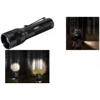 ANSMANN Adventure TA500BF LED-taskulamppu, musta vyöklipsillä, 470 lumenia, tarkennettava, IPX4 1600-0762