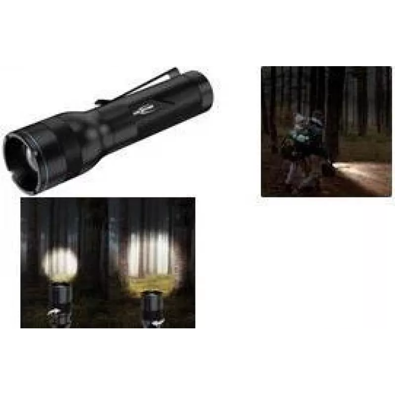 ANSMANN Adventure TA500BF LED-taskulamppu, musta vyöklipsillä, 470 lumenia, tarkennettava, IPX4 1600-0762