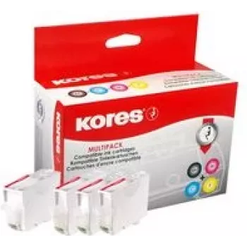 Kores G1577KIT monipakkaus mustesuihkukasetteja Canon PGI-580/CLI-581 - musta, syaani, magenta, keltainen (4 x 12,2 ml)