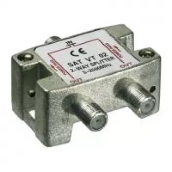 Wentronic Goobay 2-kertainen SAT-jakaja 5-2500 MHz F-tyyppi (67001)