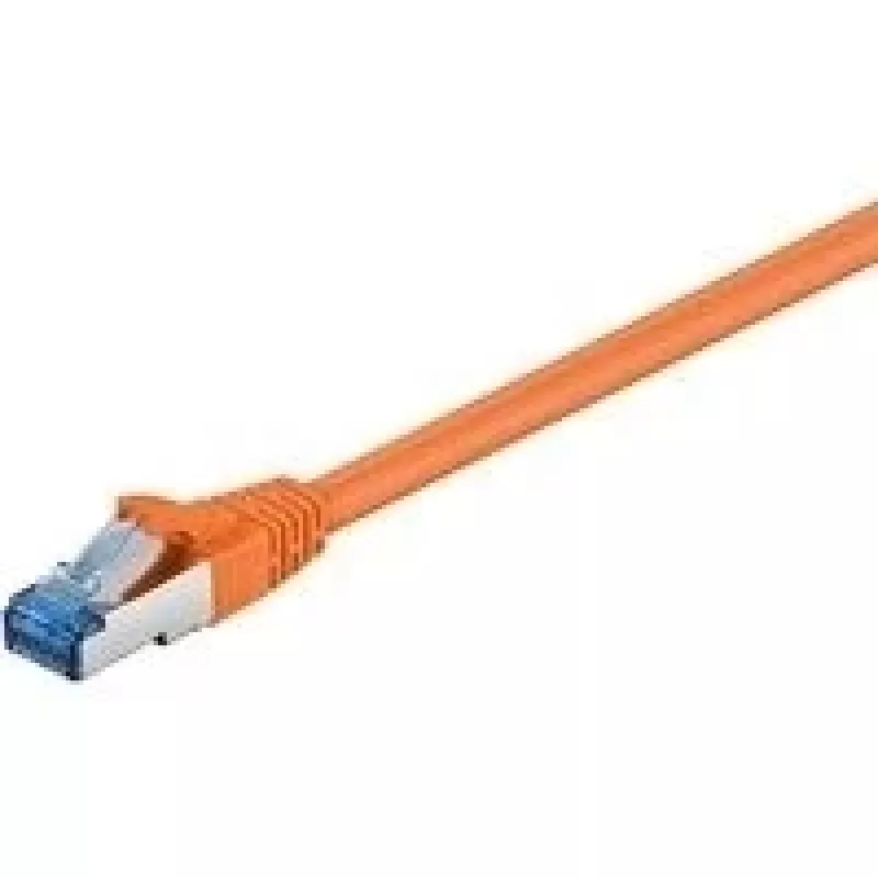 Wentronic Goobay CAT 6a S/FTP -verkkokaapeli, RJ45, 5 m, oranssi, LSZH, kupari 93818