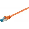 Wentronic 95605 CAT6a-patchkaapeli, RJ45 uros–uros, 1,5 m, oranssi