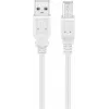 Wentronic 96186 USB 2.0 -kaapeli, USB-A uros - USB-B uros, 1,8 m, valkoinen