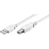 Wentronic 96186 USB 2.0 -kaapeli, USB-A uros - USB-B uros, 1,8 m, valkoinen