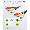 Wentronic Goobay RCA-liitäntäkaapeli 5 m, 3x RCA uros 3x RCA uros 50383