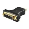 Wentronic Goobay HDMI-DVI-D-sovitin, HDMI-uros DVI-D-naaras, kullattu, musta, 2560x1600 68930