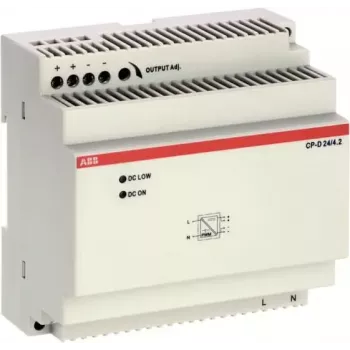 ABB CP-D 24/4.2 DIN-kiskovirtalähde 24V DC 4,2A 100,8W 1-vaihe 1SVR427045R0400