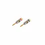 SHIVERPEAKS BASIC-S banaanipistokesarja, 2-osainen punainen/musta, kullattu metalli, 4 mm BS56210-SET