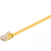 Wentronic RJ45 CAT6 0,5m patch-kaapeli, U/UTP, keltainen 96396