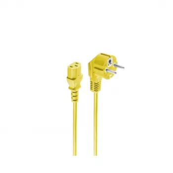 shiverpeaks BASIC-S Schuko - IEC C13 virtakaapeli, 1,8 m, keltainen BS09-05182