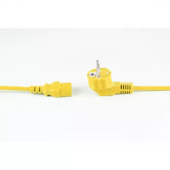 shiverpeaks BASIC-S Schuko - IEC C13 virtakaapeli, 1,8 m, keltainen BS09-05182