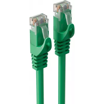 SHIVERPEAKS BASIC-S Cat.6A U/UTP patch-kaapeli, vihreä, 5m, RJ45, 10Gbps, 500MHz BS08-35053
