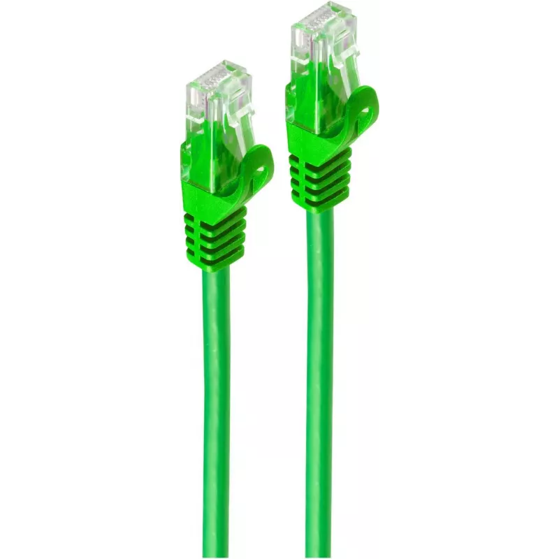 SHIVERPEAKS BASIC-S Cat.6A U/UTP patch-kaapeli, vihreä, 5m, RJ45, 10Gbps, 500MHz BS08-35053