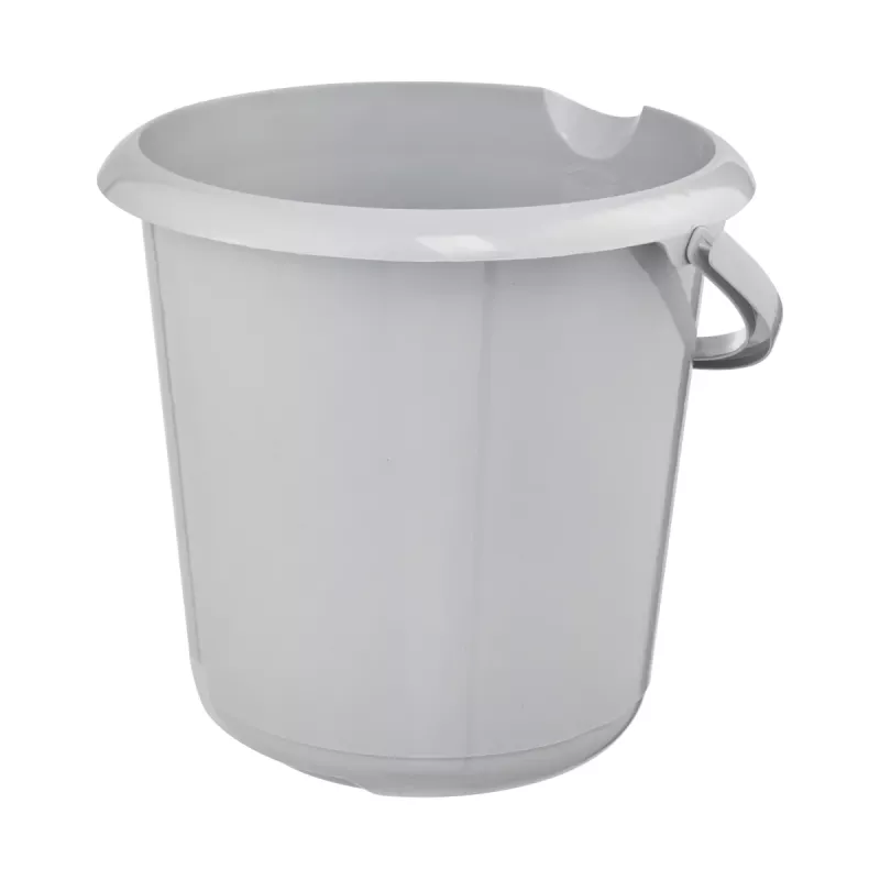 keeeper mika eco pyöreä siivousämpäri, 10 litraa, kivinharmaa, 100% kierrätysmuovi, ergonominen kahva 1171015000000