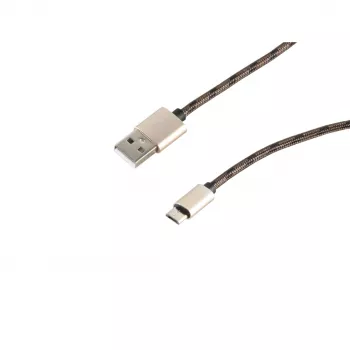 SHIVERPEAKS S-Conn USB 2.0 kaapeli, USB-A - Micro-USB B, 0,9 m, ruskea 14-50079