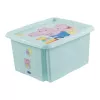 keeeper karolina Peppa Pig -säilytyslaatikko, 24 litraa, pyörivä/pinottuva kansilaatikko, PP, akvamariini, 1 kpl 1223762433600