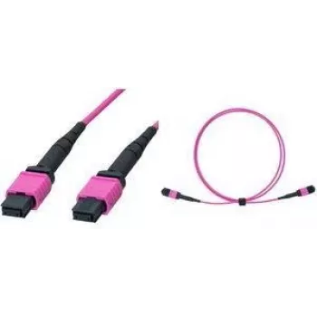 LogiLink FM7LC05 MPO-patchkaapeli, 12 kuitua, multimode OM4 50/125 µm, MPO/PC B/B, tyyppi B, 5 m