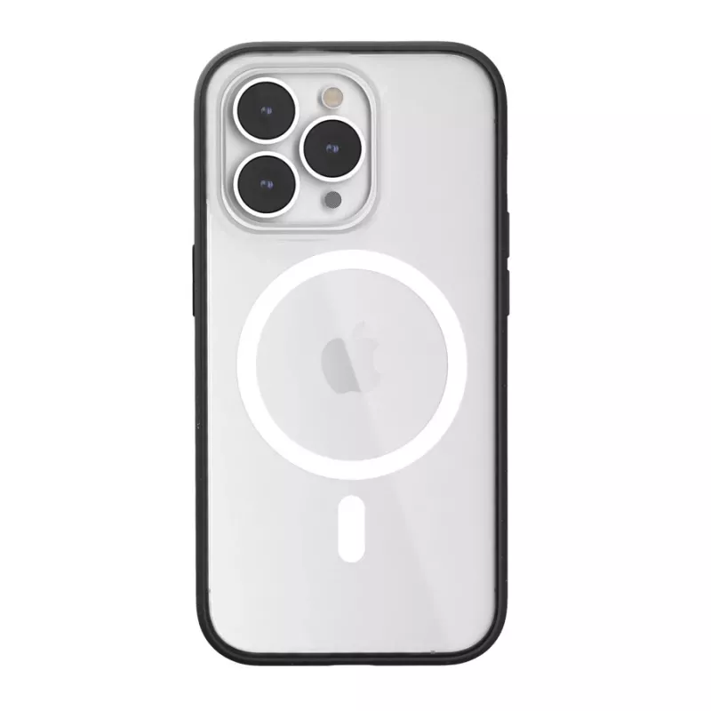 Woodcessories ECO646 iPhone 14 Pro Max -kotelo läpinäkyvä musta