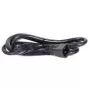 BACHMANN IEC C20 - C19 virtakaapeli 1 m musta 16A 250V 356.1228