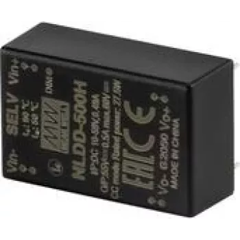 Mean Well NLDD-1400H DC/DC-alasmuunnin vakiovirtaled-ajuri 6-50V tulo, 2-48V lähtö, 1400mA, PWM-himmennys, PCB-asennus