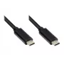 EXSYS EX-K1585-2.0 USB-C-kaapeli 2 m, USB 3.2 Gen 1, musta