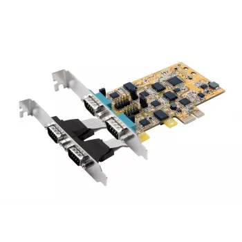 EXSYS EX-45034IS 4-porttinen RS-232 PCI Express -sarjakortti 2,5kV optisella eristyksellä