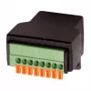 EXSYS EX-49112 RJ45-liitäntä 8-pin riviliitinadapteriin painonapilla, CAT.5e