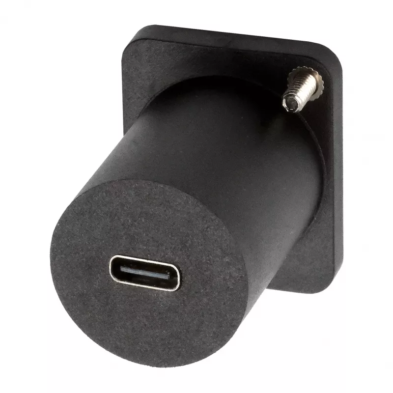 EXSYS D-tyypin USB-C liitäntä liitäntään adapteri, USB 3.2 Gen 1, paneeliasennus, musta (EX-49158)