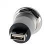 EXSYS EX-49191 asennettava USB-2.0-adapteri, USB-A liitäntä USB-A liitäntään, metalli