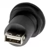 EXSYS EX-49212 USB 2.0 asennusadapteri, USB-A liitäntä USB-A liitäntään, musta