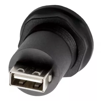 EXSYS EX-49212 USB 2.0 asennusadapteri, USB-A liitäntä USB-A liitäntään, musta