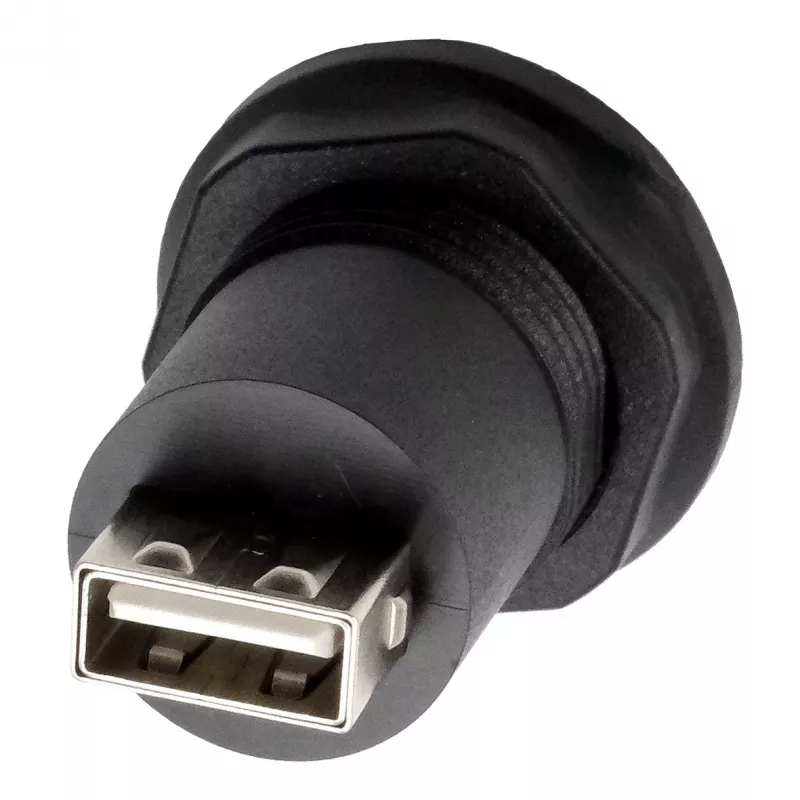 EXSYS EX-49212 USB 2.0 asennusadapteri, USB-A liitäntä USB-A liitäntään, musta