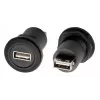 EXSYS EX-49212 USB 2.0 asennusadapteri, USB-A liitäntä USB-A liitäntään, musta
