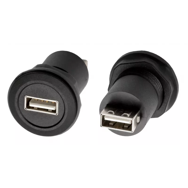 EXSYS EX-49212 USB 2.0 asennusadapteri, USB-A liitäntä USB-A liitäntään, musta