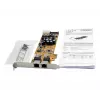 EXSYS EX-6072POE-2 kahden gigabitin Ethernet PCIe -kortti PoE:lla, Low Profile