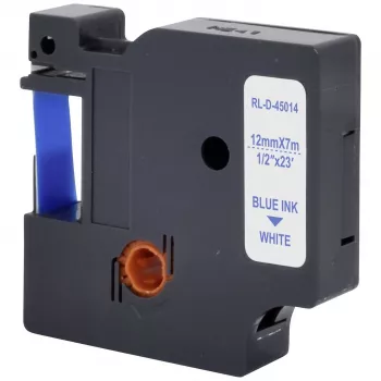 Renkforce RF-LT-D45014 yhteensopiva DYMO D1 merkintänauhakasetti 12 mm valkoinen/sininen 7 m RF-6027814