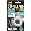 UHU Montageband STRONG, kaksipuolinen, jopa 75 kg, valkoinen erittäin vahva, vaihtoehto ruuveille ja nauloille, tarttuu pysyvästi – 1 kpl (46890)